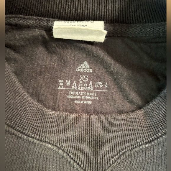 ADIDAS Women's Black Lounge Fleece Sweatshirt and Joggers Set Size XS - Picture 4 of 14